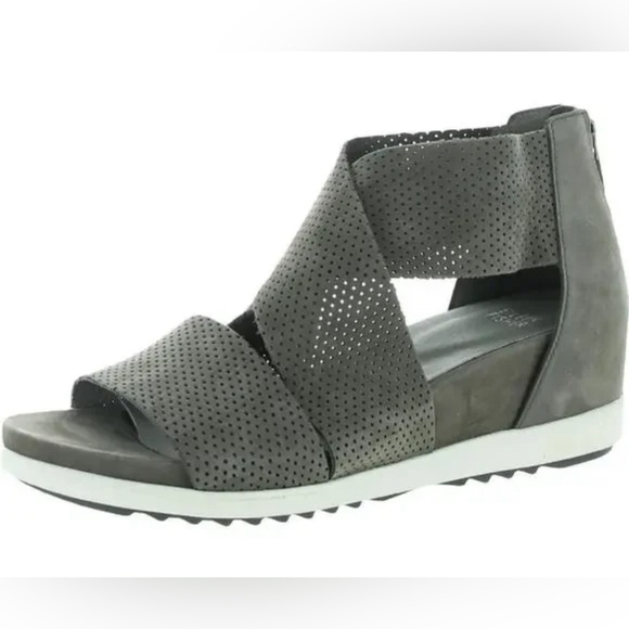 Eileen Fisher Shoes - EILEEN FISHER Sport 2 Sneaker Sandal in grey perforated leather, Sz 8
